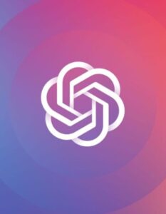 OpenAI logo in gradient background
